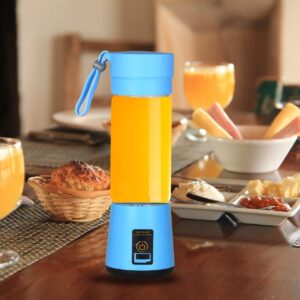 Cotsoco Portable Electric Juicer Cup, USB Rechargeable Personal-use Blender, 400ml Capacity, Blue