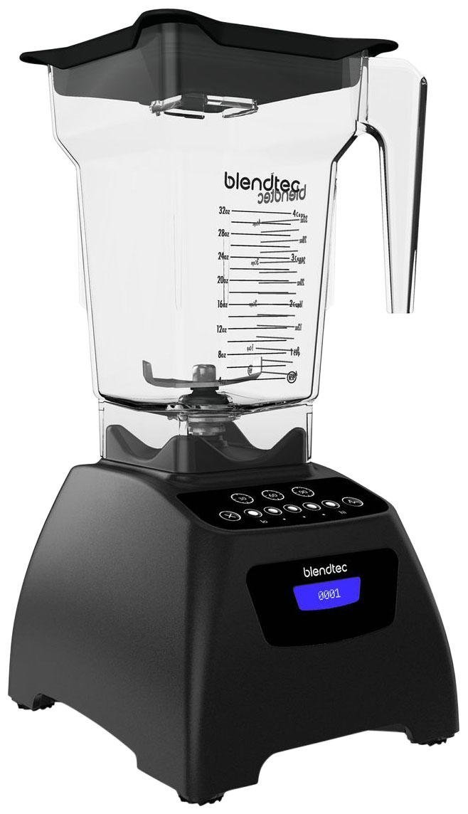 Blendtec Classic 575 Blender - FourSide Jar (75 oz) - Professional-Grade Power - Self-Cleaning - 4 Pre-programmed Cycles - 5-Speeds - Black