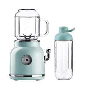 kitchen flower retro mini blender tritan bpa bpa free jar smoothie ice crush blender 600ml capacity 220v