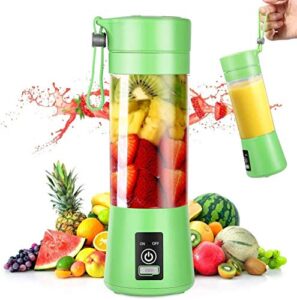 portable blender, personal mini blender with 380ml for smoothies and shakes, usb rechargeable blender for home, kitchen, office, travel, gym, picnic