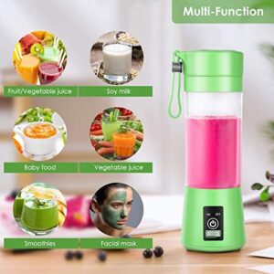 Portable Blender, Personal Mini Blender with 380ML for Smoothies and Shakes, USB Rechargeable Blender for Home, Kitchen, Office, Travel, Gym, Picnic