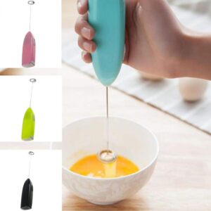 yanguilai Household Electric Handheld Kitchen Tool Egg Beater Mini Electric Mixers (Black,1pcs)