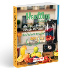 Nuwave Moxie High-Performance Digital Vacuum Blender with BPA-Free 64-ounce Pitcher, Vacuum Lid and Plunger Lid, and 200 Recipe Book