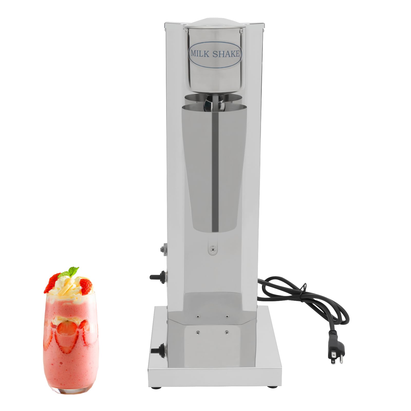 Com Electric Milkshake Drinker 180W Smoothie Blender, Silver