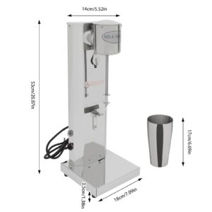 Com Electric Milkshake Drinker 180W Smoothie Blender, Silver