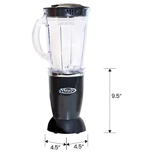 Koolatron Total Chef Miracle Blender 12-Piece Set with Heavy Duty Quad Blade, 1L Carafe, Travel Cups and Lids, Dishwasher-Safe Accessories, for Smoothies, Shakes, Sauces, Salsas, Baby Food