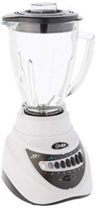 oster blsteg7805w glass jar blender, 220 volts (not for usa), 12 speed 6-cup, white