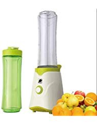 j-jati electric personal blender juicer drink personal size blender fruit smoothie maker with portable sports travel bottle to go easy blend personal cup you can take with you anywhere color- white