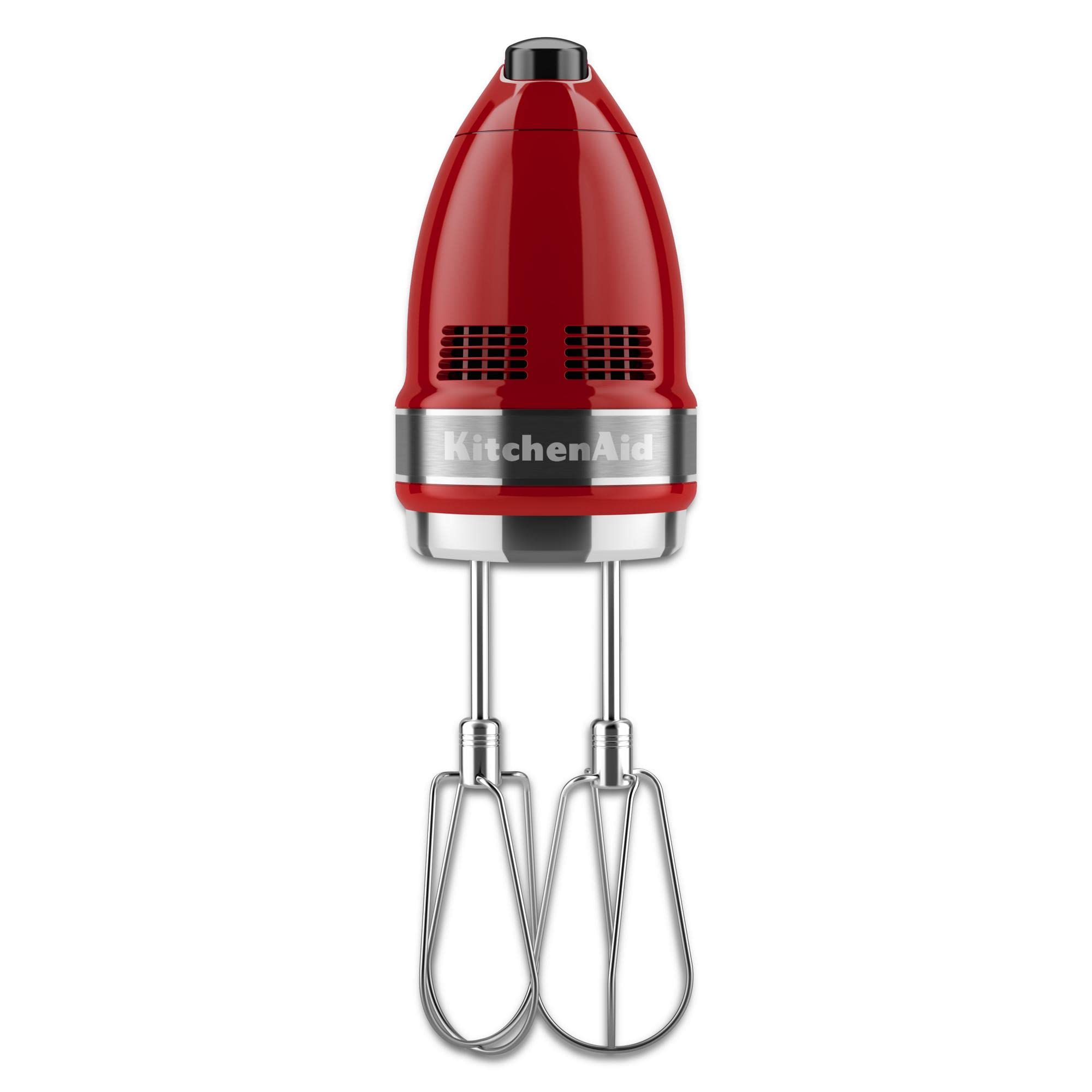 KitchenAid Cordless Variable Speed Hand Blender - KHBBV53 & KHM7210ER 7-Speed Digital Hand Mixer with Turbo Beater II Accessories and Pro Whisk - Empire Red