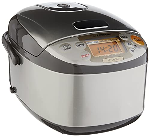 Zojirushi NP-GBC05XT Induction Heating System Rice Cooker and Warmer, 0.54 L, Stainless Dark Brown