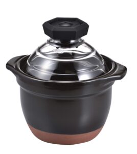 hario "gohan gama" glass lid rice cooker, 2-cup