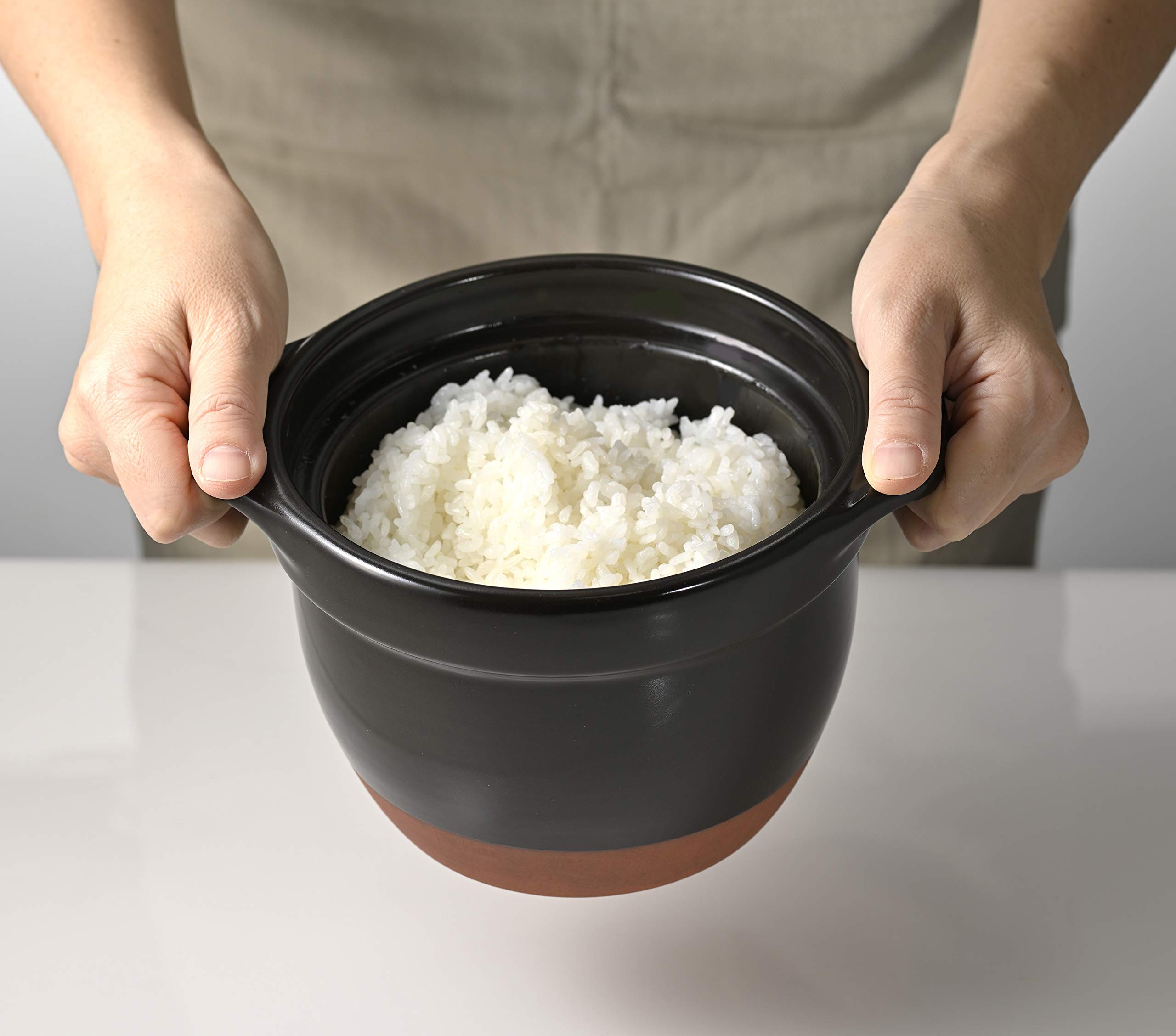Hario "Gohan Gama" Glass Lid Rice Cooker, 2-Cup