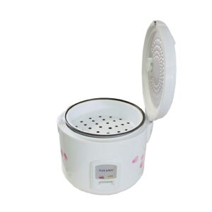 TRC-08 Cool Touch 8-Cup Rice Cooker and Warmer with Steam Basket, White