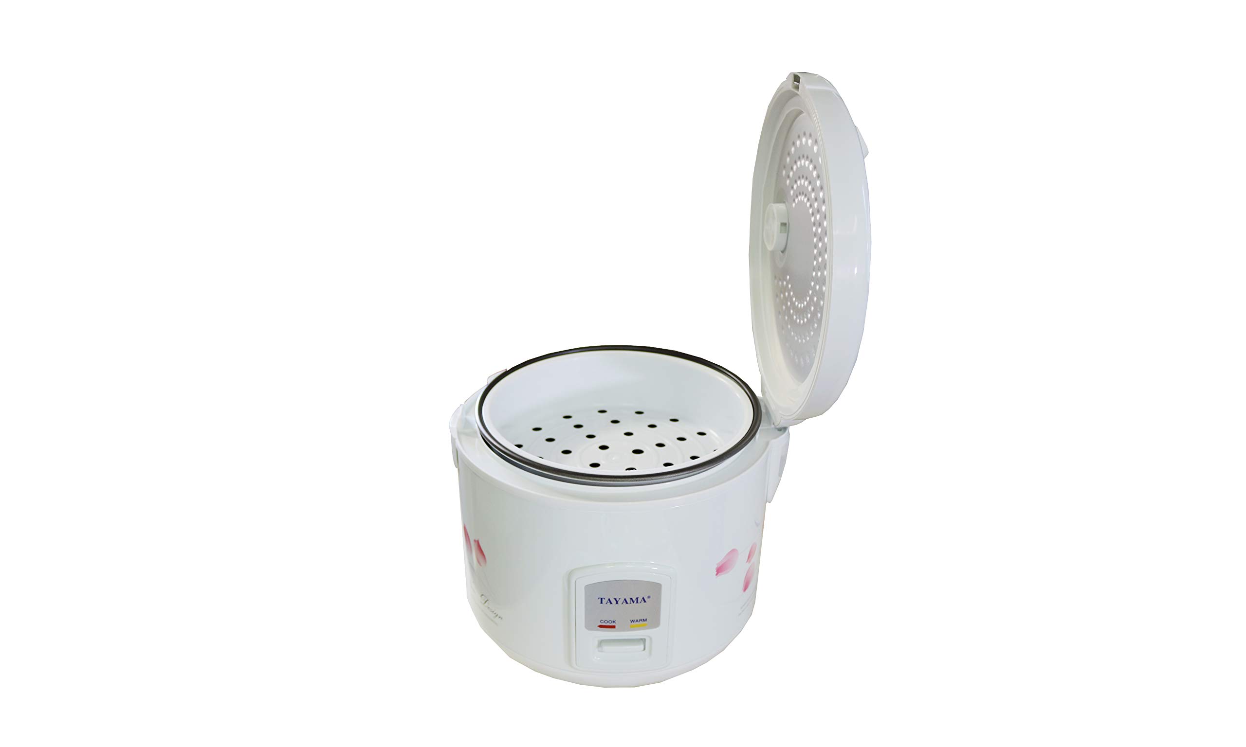 TRC-08 Cool Touch 8-Cup Rice Cooker and Warmer with Steam Basket, White