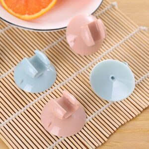 YARDWE 4Pcs Rice Cooker Spoon Holder Rice Spatula Suction Rack Spoon Storage Stand Kitchen Gadget for Rice Maker Cooker (Blue)