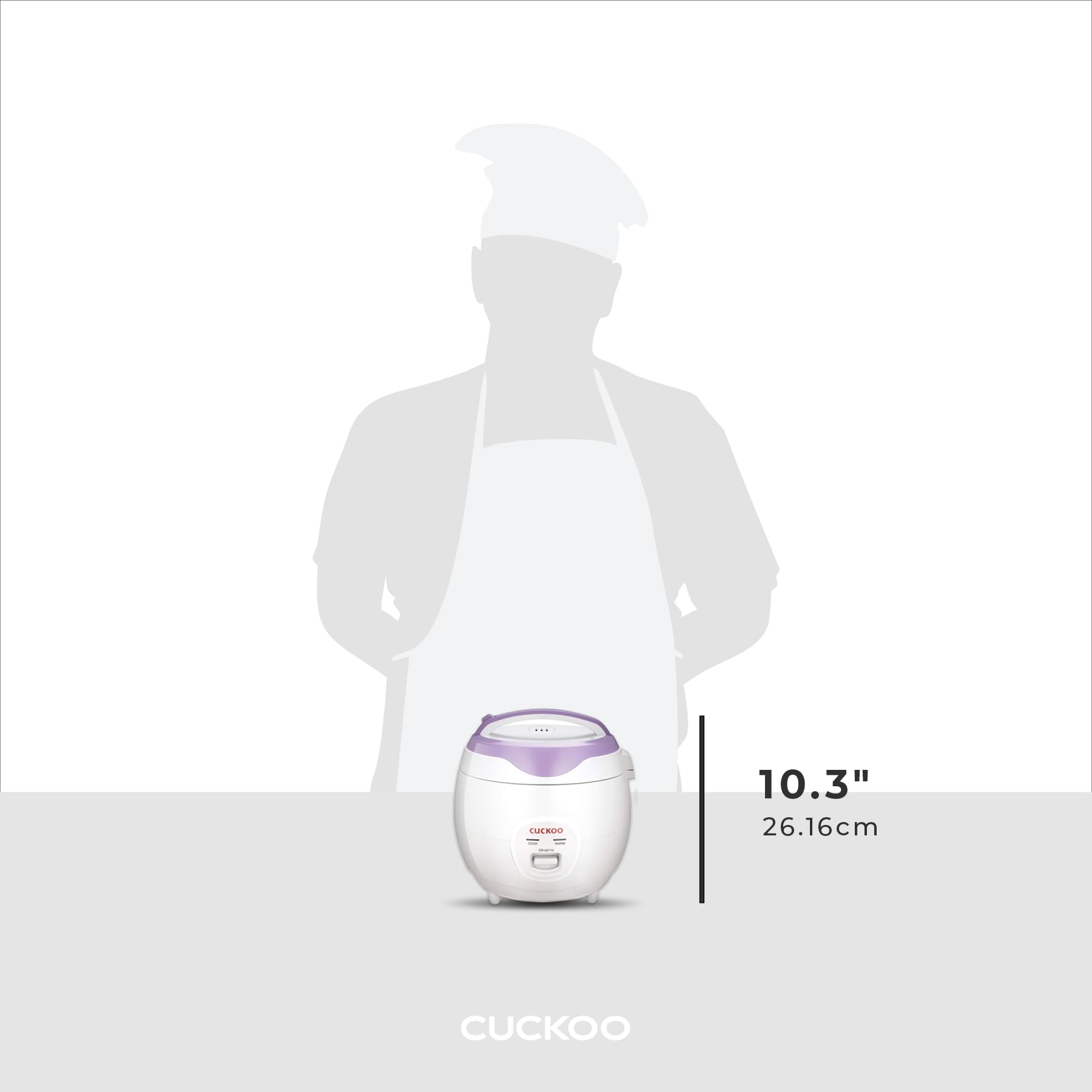 Cuckoo Electric Heating Rice Cooker CR-0671V (Violet/White)