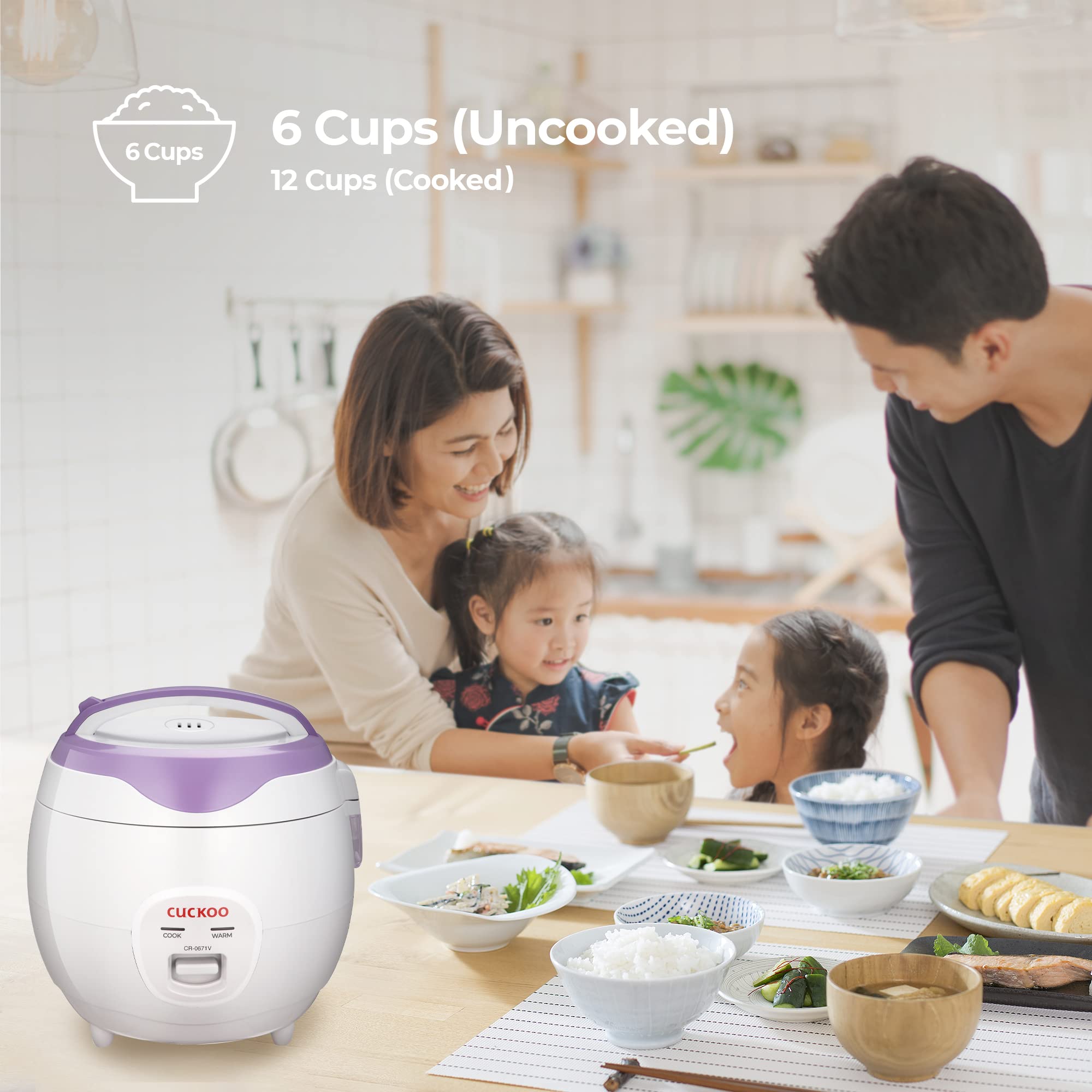 Cuckoo Electric Heating Rice Cooker CR-0671V (Violet/White)