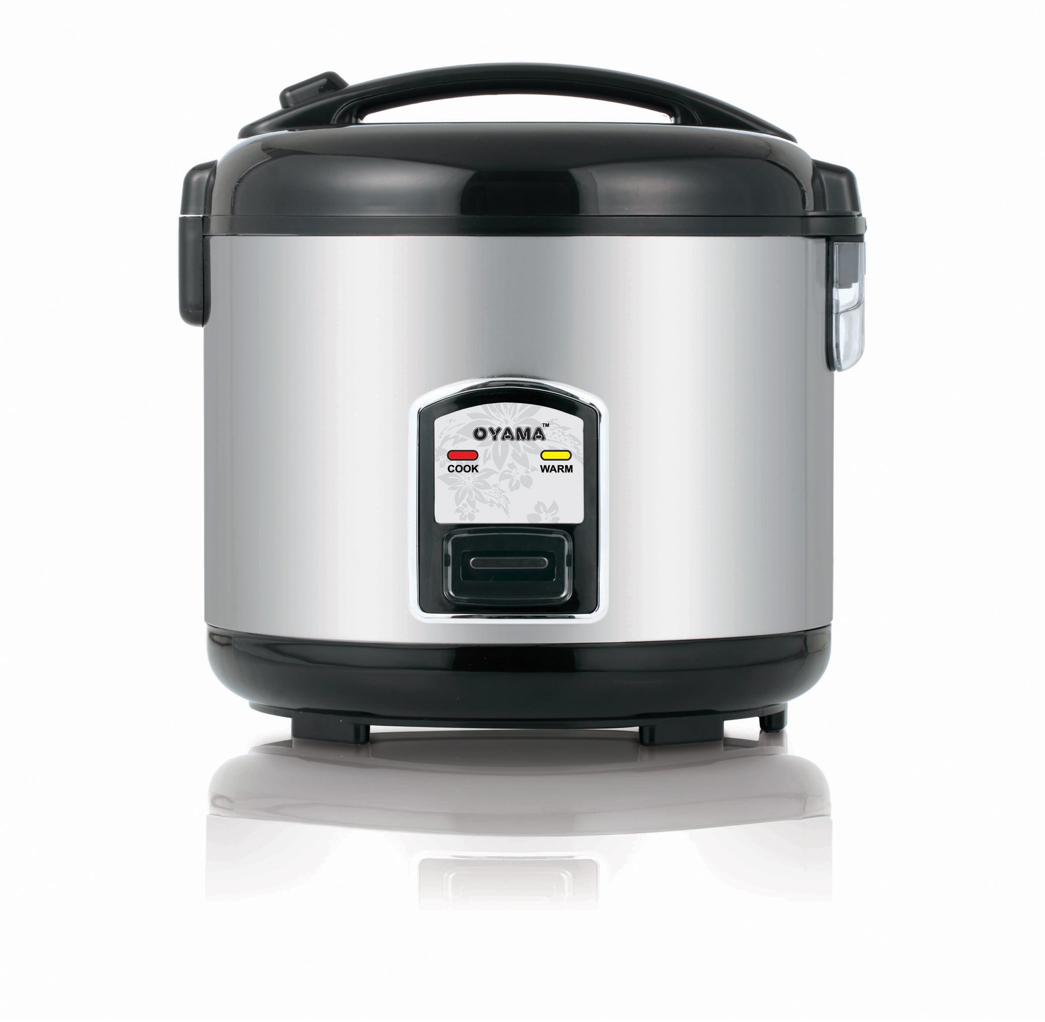 Oyama CFS-F18B 10 Cup Rice Cooker, Stainless Black