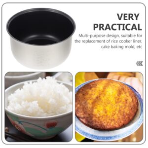 Rice Cooker Inner Pot Rice Cooker Liner Non- stick Rice Cooking Container Rice Maker Accessories for Rice Maker Cooker 3 L