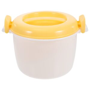 microwave food container microwave rice cooker food container: 1l pasta cooker maker oven rice cooker steamer microwave cookware for rice chicken pasta rice cooking pot random color