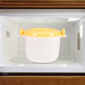 Microwave Food Container Microwave Rice Cooker Food Container: 1L Pasta Cooker Maker Oven Rice Cooker Steamer Microwave Cookware for Rice Chicken Pasta Rice Cooking Pot random color