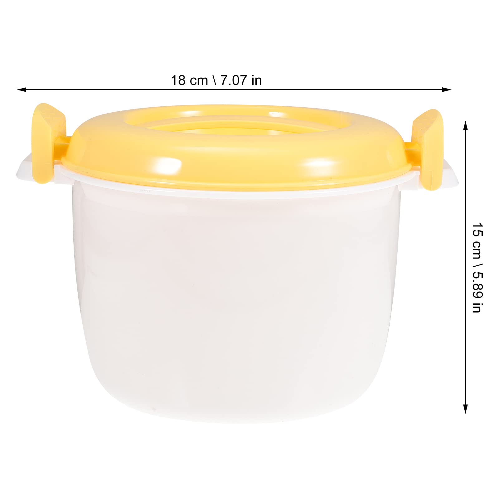 Microwave Food Container Microwave Rice Cooker Food Container: 1L Pasta Cooker Maker Oven Rice Cooker Steamer Microwave Cookware for Rice Chicken Pasta Rice Cooking Pot random color