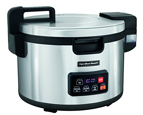 Hamilton Beach Commercial 90 Cup Rice Cooker, Warmer, Stainless Steel (37590)