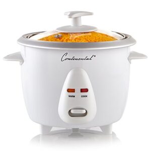 continental electric ce23201 6 cooker, uncooked rice, 3-cup (cooked), white