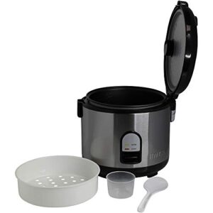 IMUSA USA GAU-00028 Electric Rice Cooker 10-Cup Uncooked Rice (20-Cup Cooked Rice), Stainless Steel