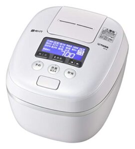 tiger jpc-g100 wa pressure ih rice cooker (simmered 5.5 ml) airy white 360 ° design variable w pressure ih japan domestic