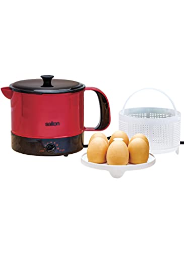 Salton MP2013 Multipot Multipurpose Cooker, 1.25L, Red