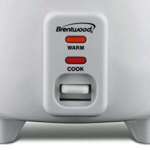 Brentwood Rice Cooker and Food Steamer 700-Watt, 10-Cup, White