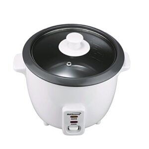 Brentwood Rice Cooker and Food Steamer 700-Watt, 10-Cup, White