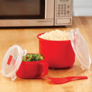 Microwave Rice Cooker and Handled Bowl by Chef's Pride