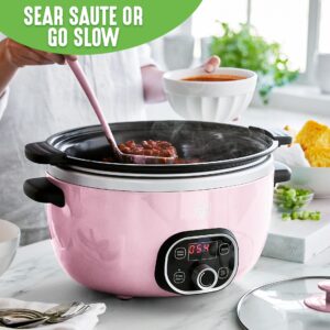 GreenLife Healthy Ceramic Nonstick Rice Cooker + Slow Cooker Bundle (Pink)