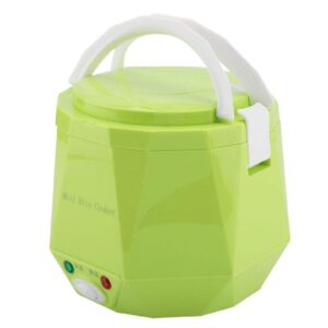 1.3l 24v 180w electric lunch electric rice cooker box mini usb rice cooker removable food grade double safety buckle cook rice,porridge, nutritious eggs,warm dishes for home car truck outdoor (green)