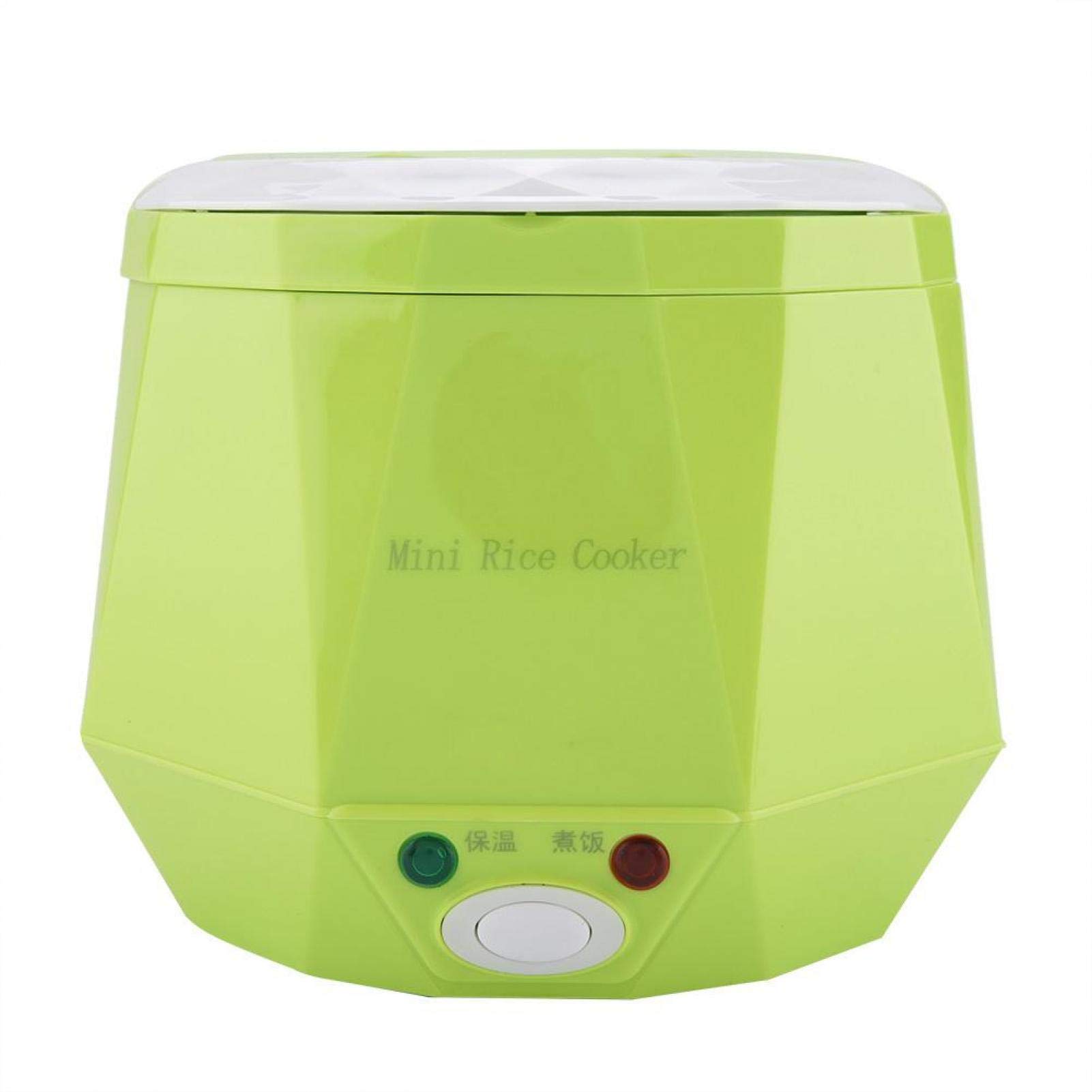 1.3L 24v 180w Electric Lunch Electric Rice Cooker Box Mini USB Rice Cooker Removable Food Grade Double Safety Buckle Cook Rice,Porridge, Nutritious Eggs,Warm Dishes for Home Car Truck Outdoor (Green)