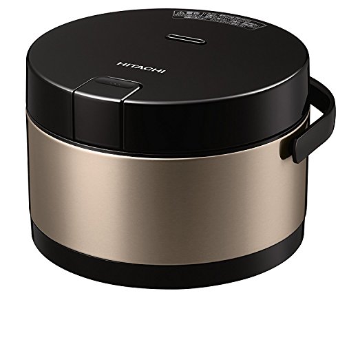 HITACHI IH Rice Cooker Ohitsu-Gozen 2.0 Go (300g / 10.5oz), Brown-Gold, RZ-WS2M N