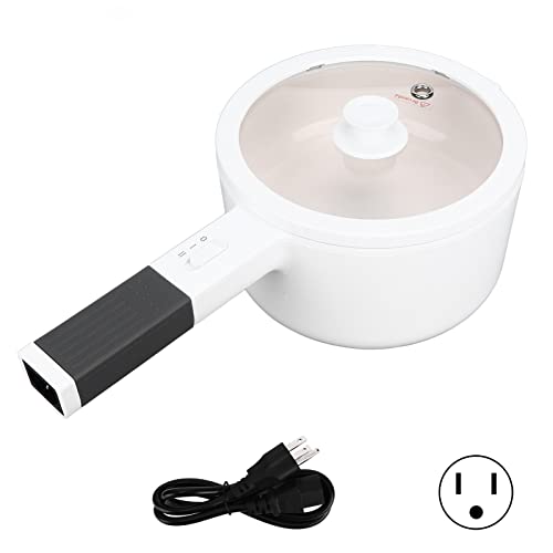 Electric Noodles Cooker, 1.6L Nonstick Liner Electric Pot Temperature Control for Dormitory for Home (Voltage: 110V upgrade [US plug])