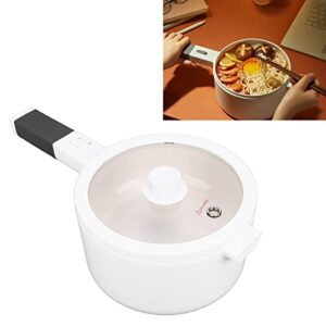 Electric Noodles Cooker, 1.6L Nonstick Liner Electric Pot Temperature Control for Dormitory for Home (Voltage: 110V upgrade [US plug])