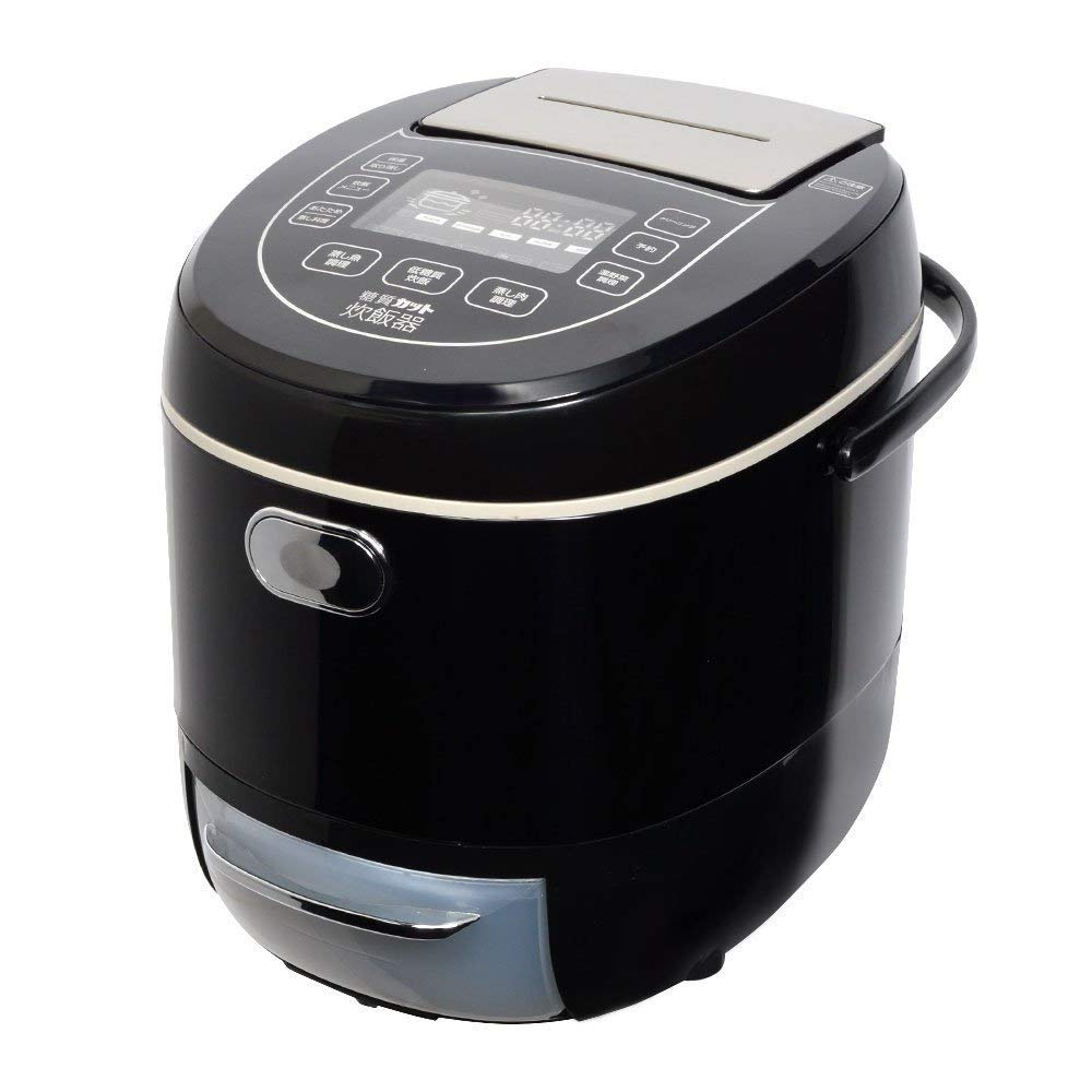 THANKO Rice cooker"Carbohydrate Cut Rice Cooker" (6Go / 900g) LCARBRCK (BLACK)【Japan Domestic genuine products】