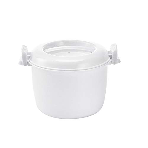 Alliteqwe Microwave Rice Cooker Multifunction Small Lunch Container Microwave Cooker Cookware for Microwave Oven 17.5x21x14cm