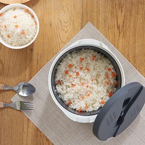 2 Liter Microwave Rice Cooker with Rice Spoon/Lid/Strainer and Steamer Microwave Cookware Set, Bpa Free, Dishwasher Safe for Rice, Pasta, Vegetables, Quinoa, Oatmeal, Ramen