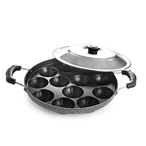 Zest Non-Stick Appam Patra Maker Paniyaram Takoyaki Aebleskiver - Size: 23cm