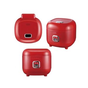 Rice Cooker For 3 People CUPS Steamer (Red)