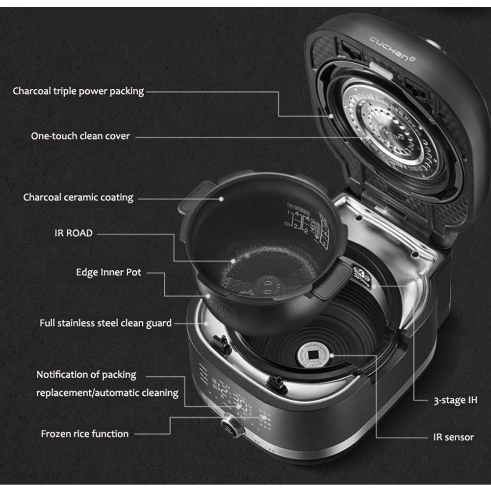 Cuchen IR Electric Pressure Rice Cooker For 6 People CJR-PM0610RHW 3 Language 220V