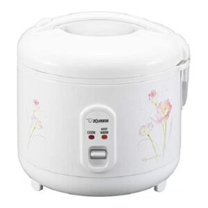 Zojirushi NS-RPC10 Rice Cooker and Warmer (1.0-Liter, Tulip) Bundle with 2-Piece Silicone Spatula Set and Rice Washing Bowl (3 Items)