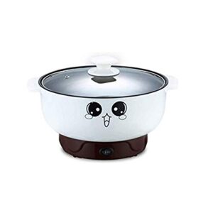 jian ya na 110v electric skillet with lid 4-in-1 multifunction non-stick stainless steel electric hot pot noodles rice cooker steamed egg soup pot mini heating pan cooking fried