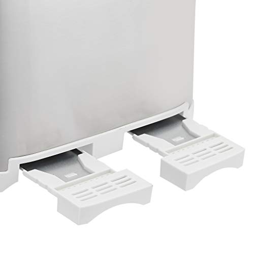 Amazon Basics 4 Slot Toaster, Brushed Silver