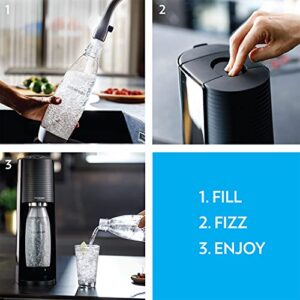 SodaStream Terra Sparkling Water Maker (Misty Blue) with CO2, DWS Bottle and Bubly Drop